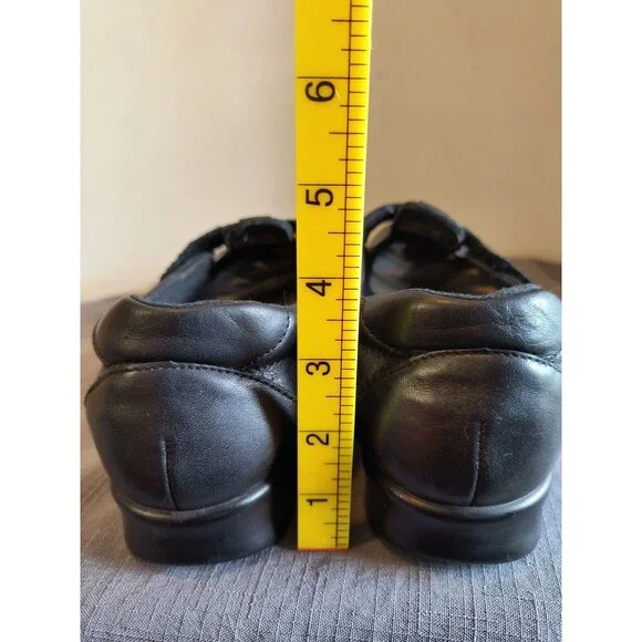 SAS Tripad Comfort Roamer Black Leather Walking Shoe T-strap Mary Jane 10 - Picture 8 of 9